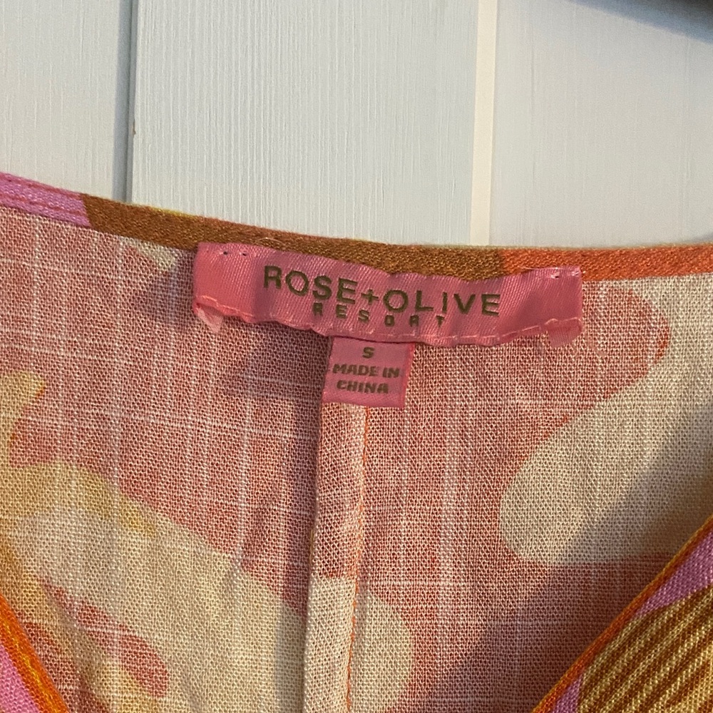 Rose+Olive colorful crop top - Picture 4 of 8